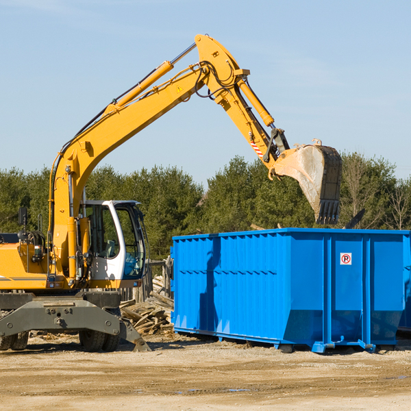 what are the rental fees for a residential dumpster in Platina California